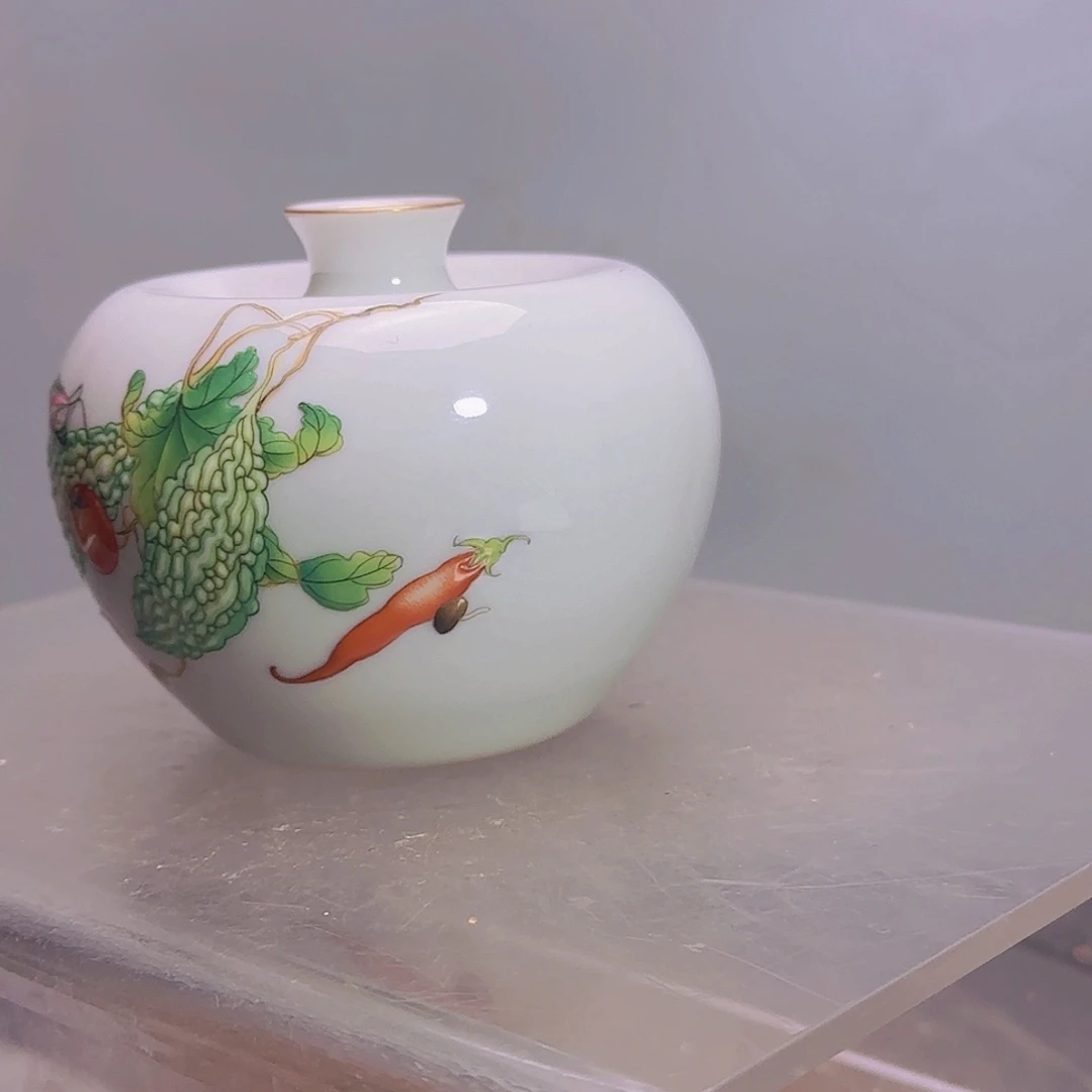 陶珐琅彩苹果尊一个色拉里