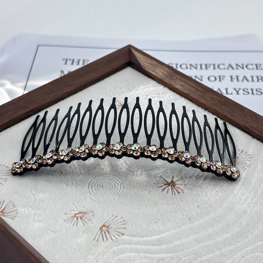 6001满钻小花插梳