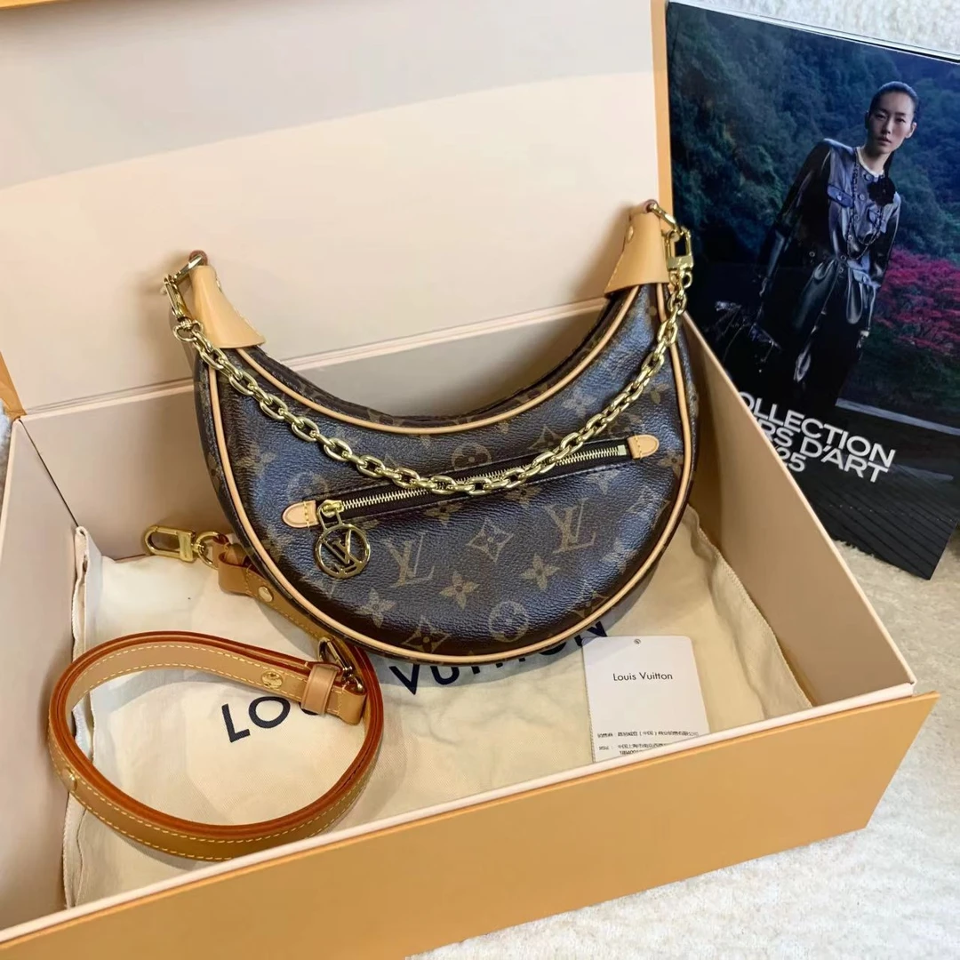 99新 LouisVuitton/路易威登 壹臻/老花豌豆包 芯片 75713935