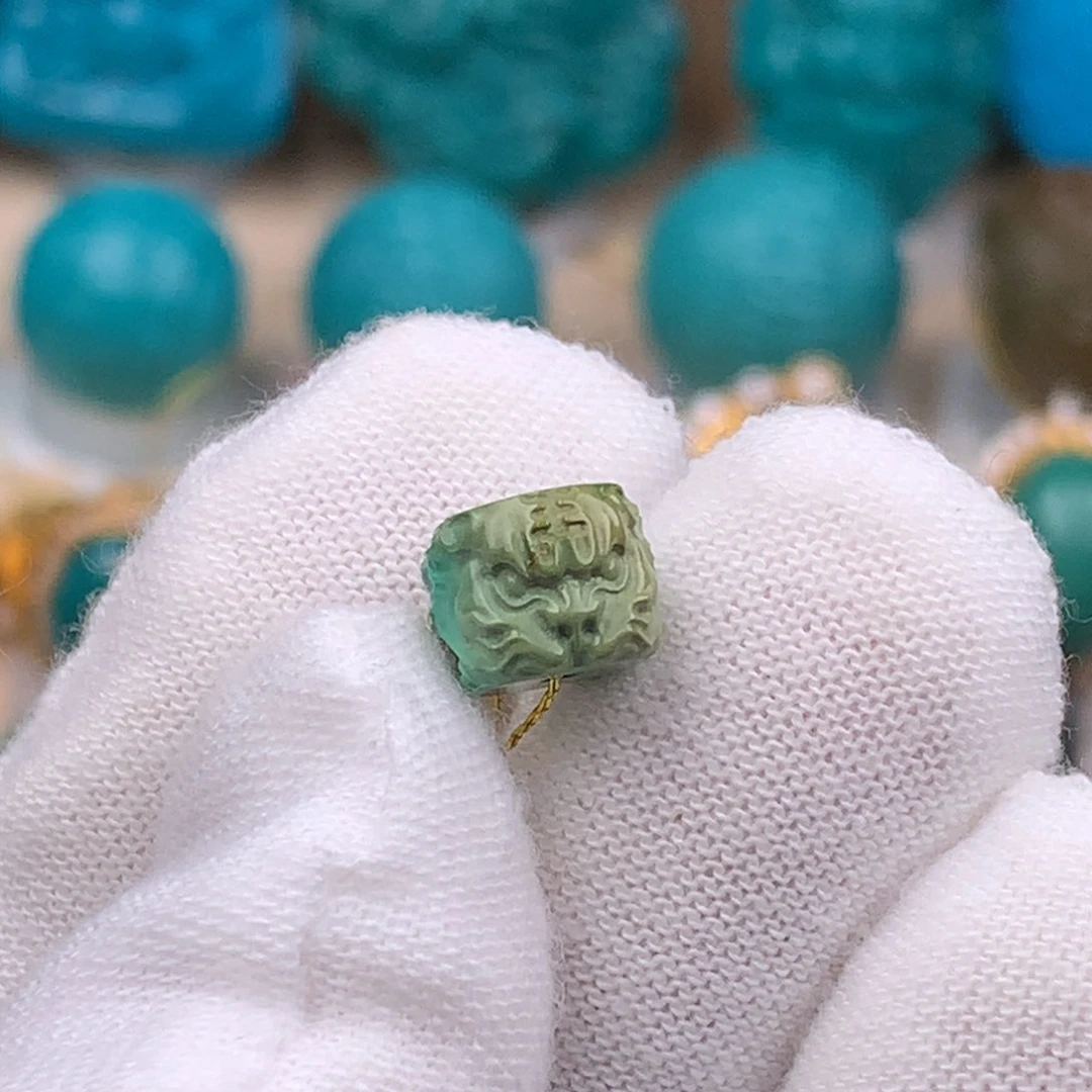未镶嵌绿松石珠宝奇石8.8mm