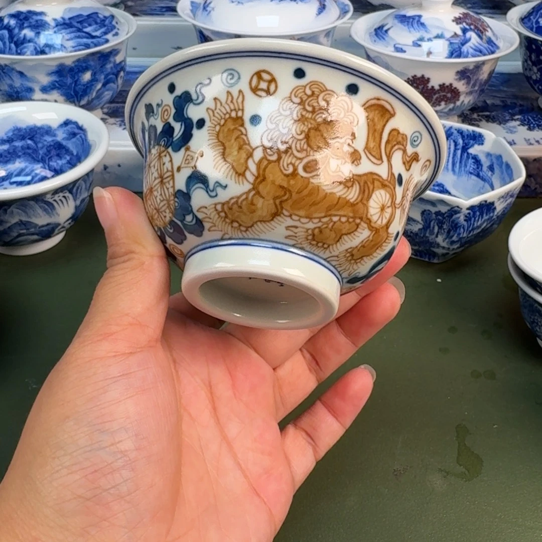景德镇纯手绘茶具圆圆236
