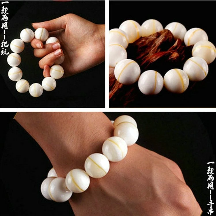原贝壳打磨 海南金丝贝壳手链玉化手串男女饰品情侣礼物