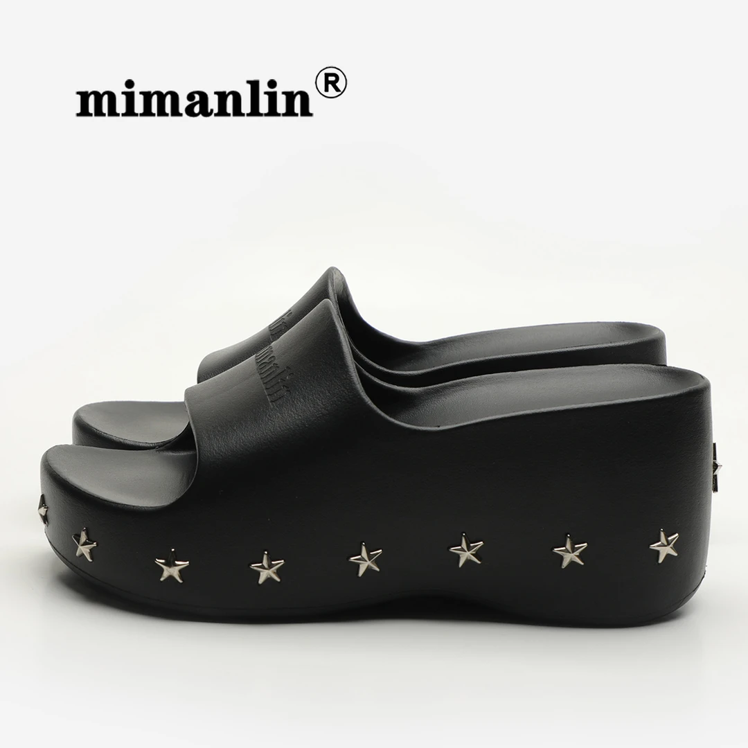 9CM超个性女夏季外穿新款时尚网红百搭防滑女高跟拖鞋拖鞋厚底