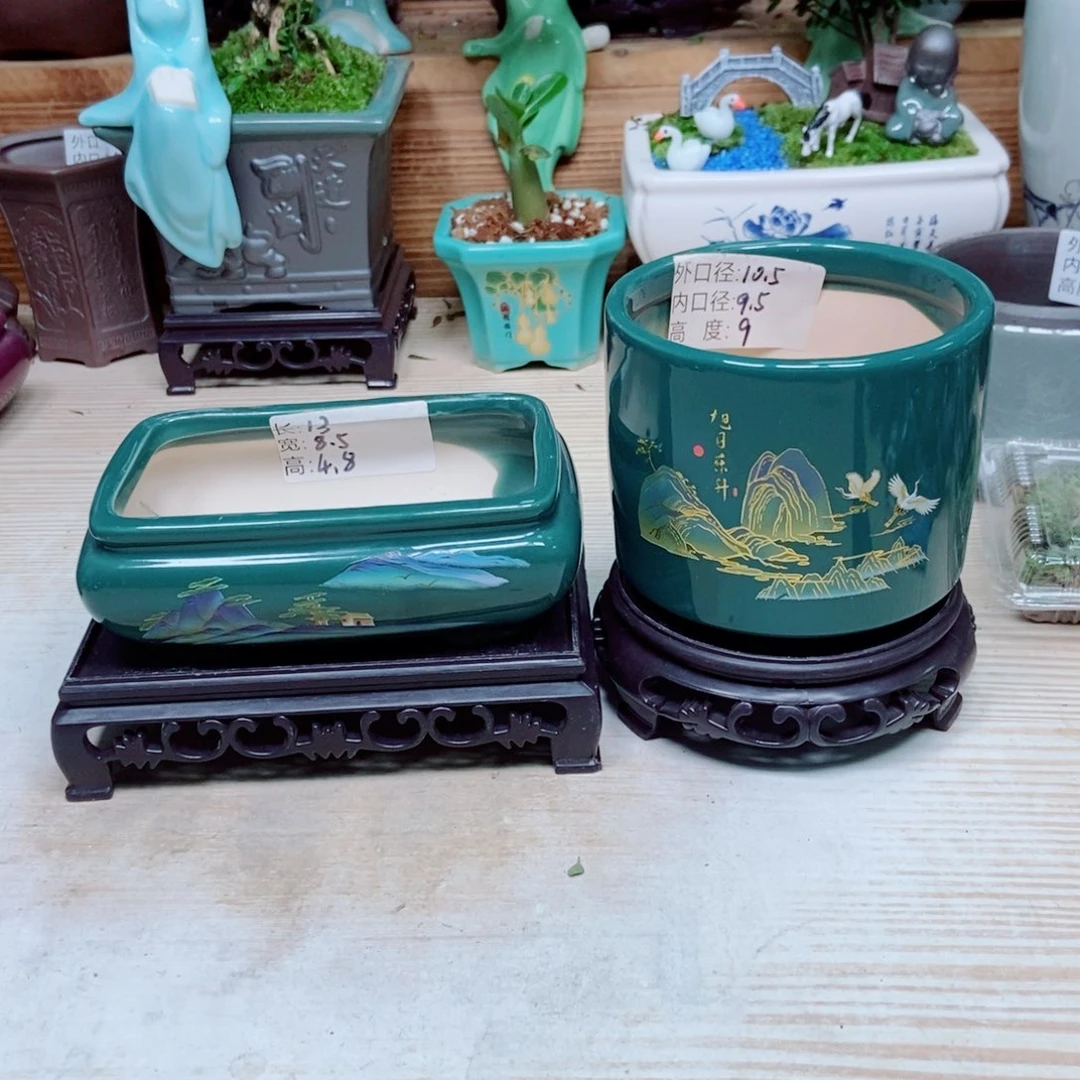 瓷片陶瓷花盆陶瓷艺术