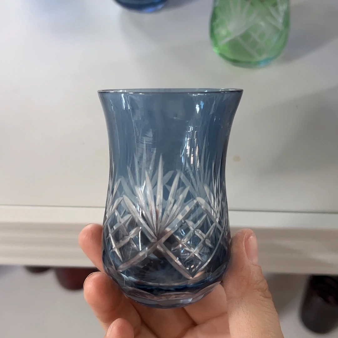 水晶玻璃高脚款微瑕一个