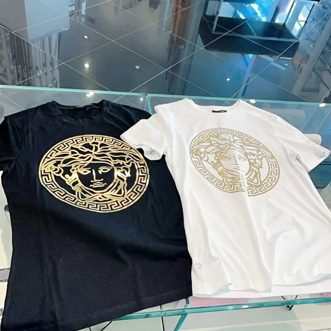 未使用 VERSACE/范思哲 女士美杜莎ins休闲修身印花短袖个性多色