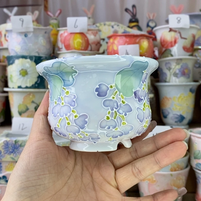 【闪购商品】陶瓷15号蓝花楹微瑕