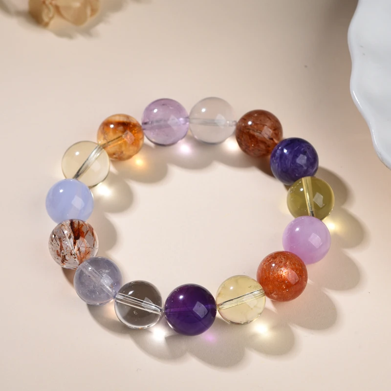 13mm天然水晶多宝手串