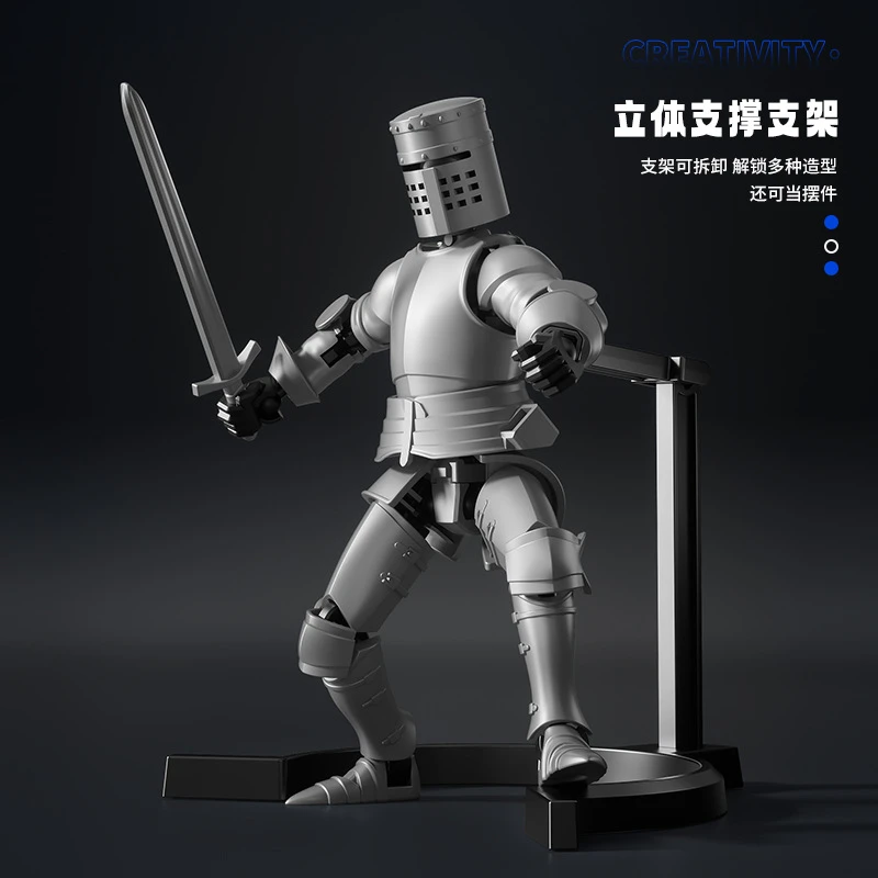 儿童玩具关节人幸运人偶多关节可动机器人玩偶模型手办解压礼物