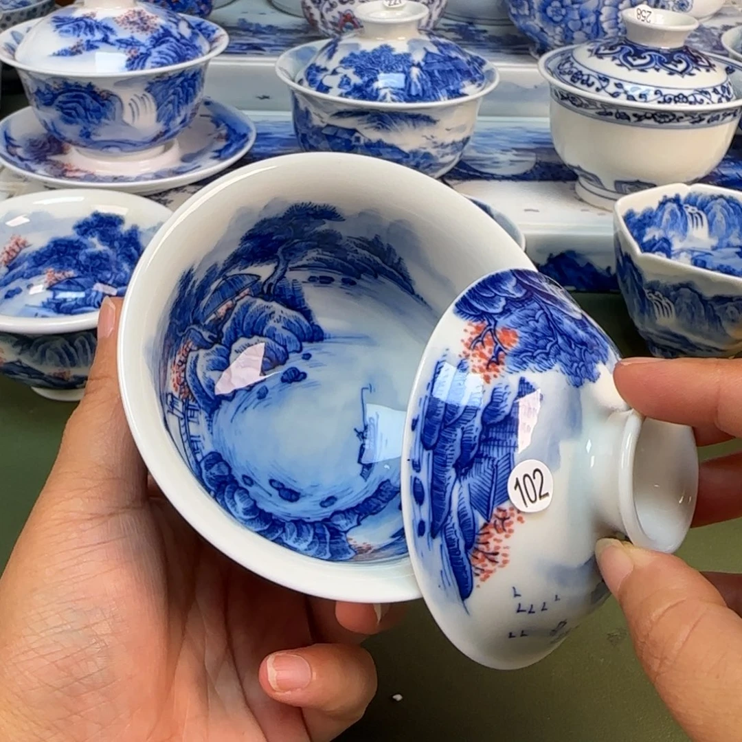 景德镇纯手绘茶具圆圆275