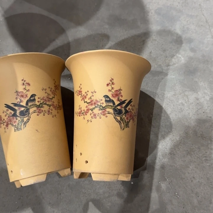 紫砂紫砂花盆破损补发高度22口径17俩只