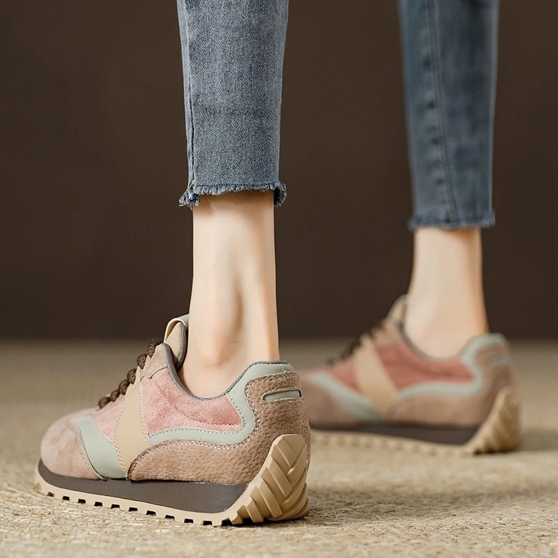 夏季爆款今年流行复古美拉德训鞋女款品质休闲运动阿甘鞋2025新款