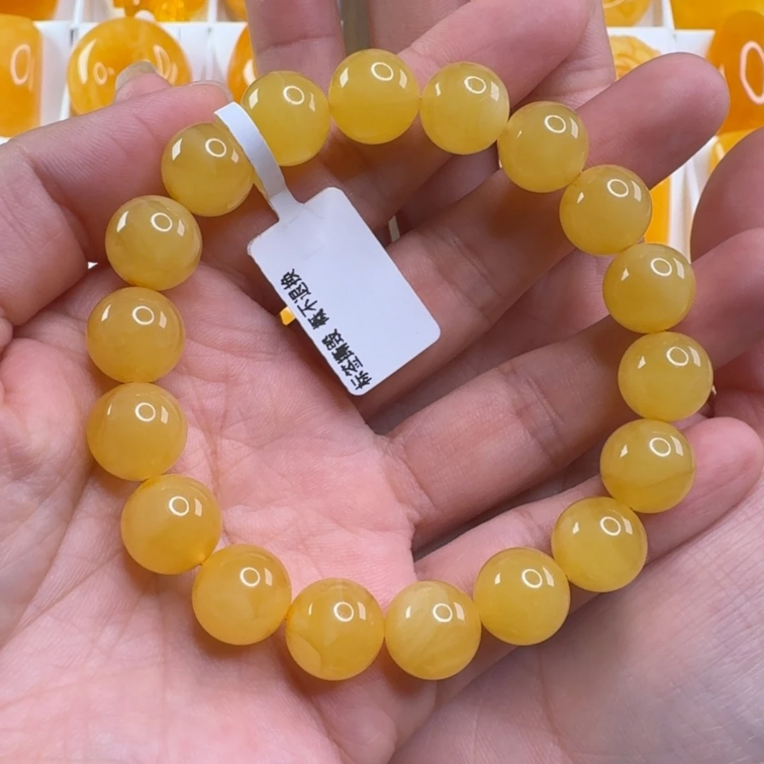 蜜蜡毛衣链未镶嵌