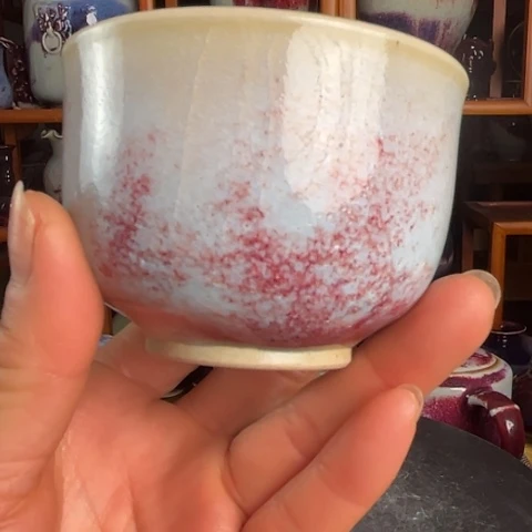 牛家钧窑牛自恒老师钧瓷盖碗