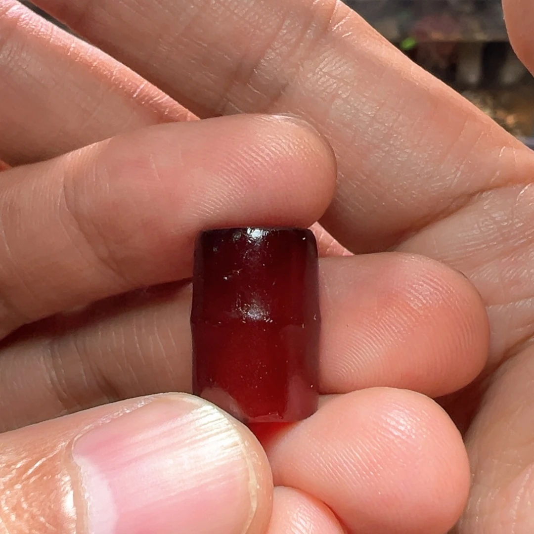 红***烟玛瑙/玉髓未镶嵌手链