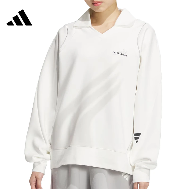 【滔搏运动】adidas 阿迪女子FUSTL P GF CREW针织无帽卫衣JY8059