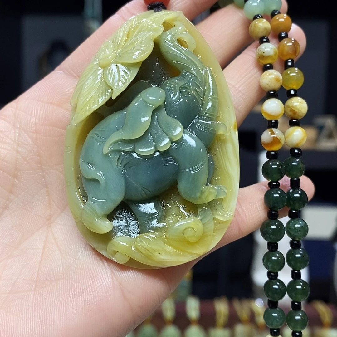 岫玉挂件吊坠未镶嵌