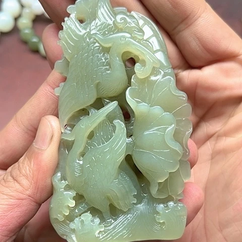 和田玉未镶嵌摆件