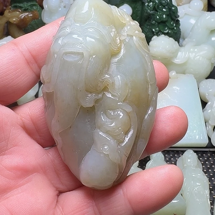 和田玉未镶嵌挂件