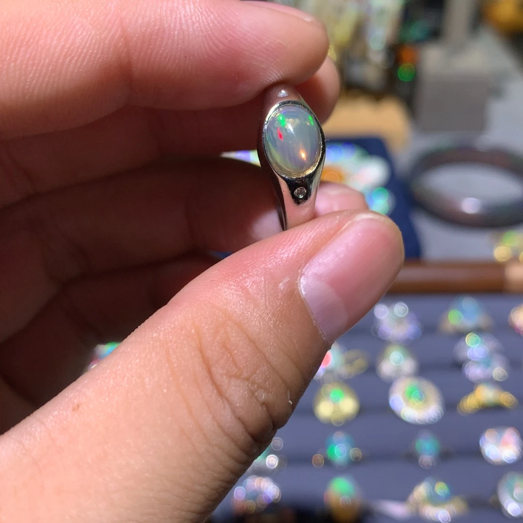 欧泊合金欧泊戒指