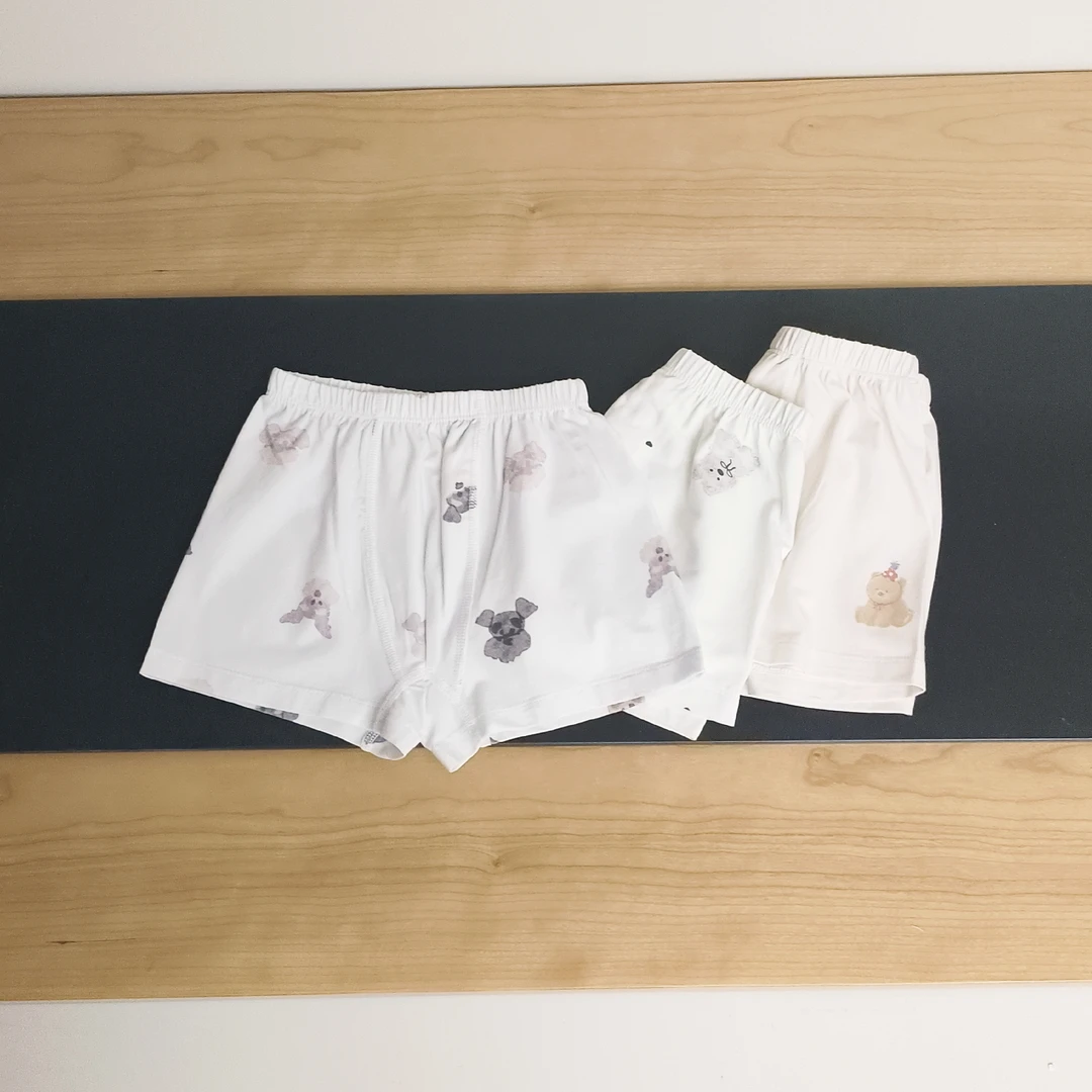 女童春季莫代尔卡通图案安全平角安全裤