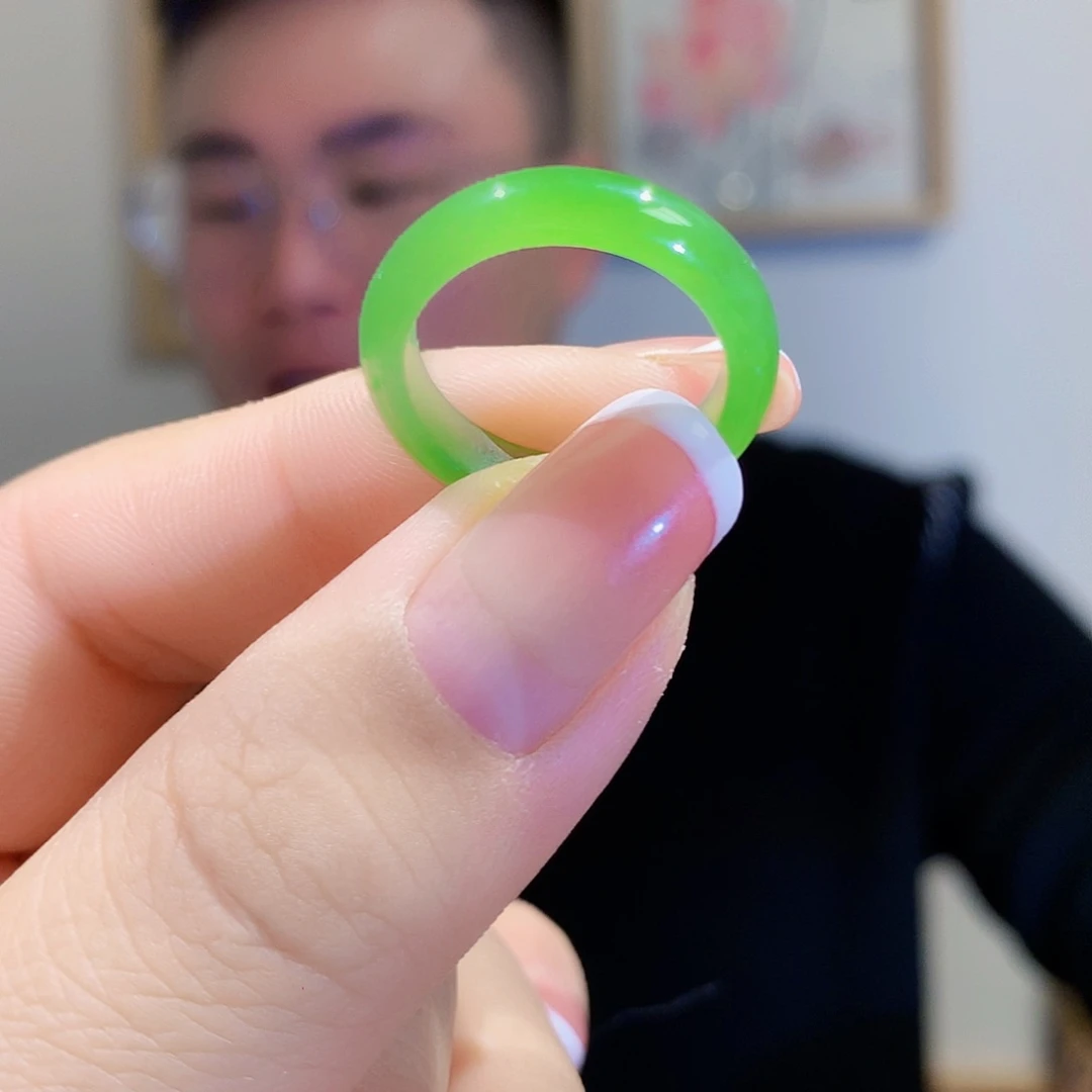 和田玉（碧玉）戒指未镶嵌