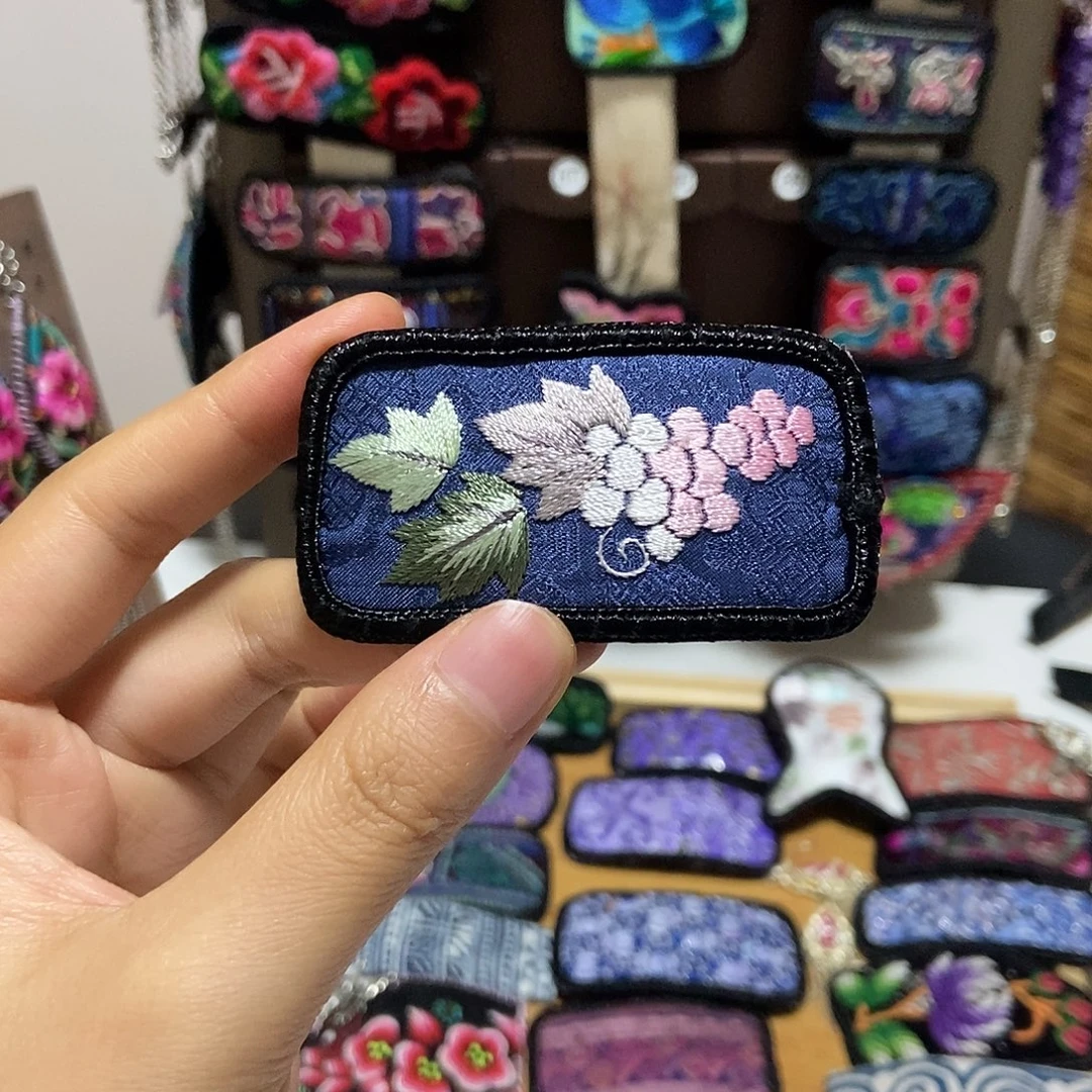 织绣刺绣刺绣发夹