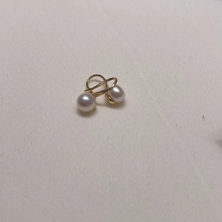 耳钉未镶嵌淡水珍珠