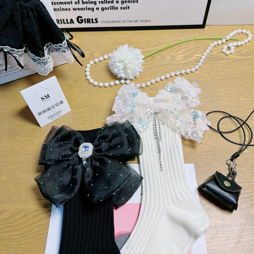 组合自选春夏款重工饰品袜网红爆款长筒百搭堆堆袜鲨鱼裤外穿韩版