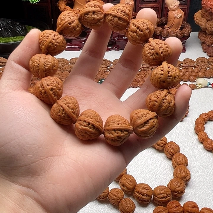 s***手串桃核元宝一道筋