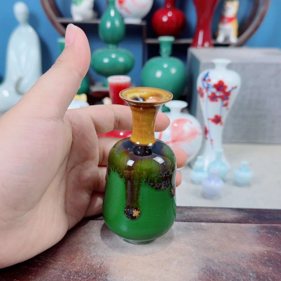 陶瓷手工小花器摆件