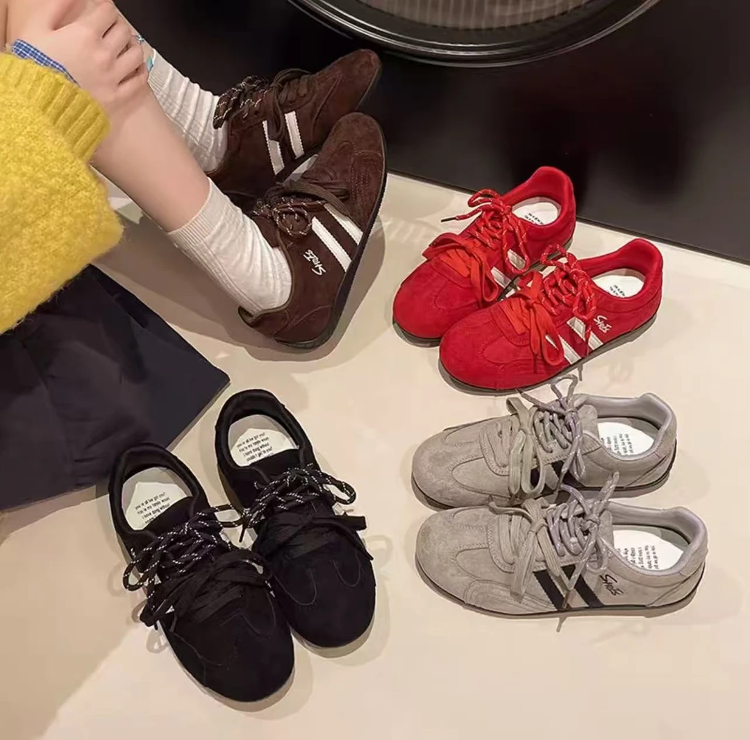 【运费险补贴】2025新款德训鞋四季通用春秋季女鞋系带