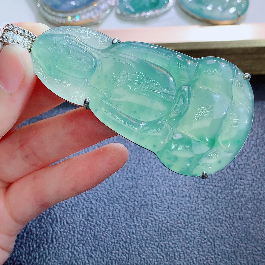 颈饰银S925镶嵌翡翠翡翠