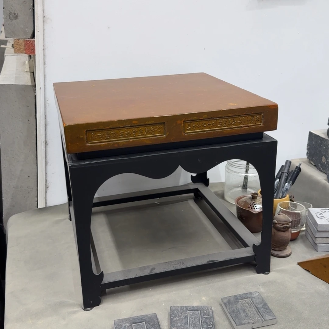 砖雕38x38 古铜色 一套 高35cm