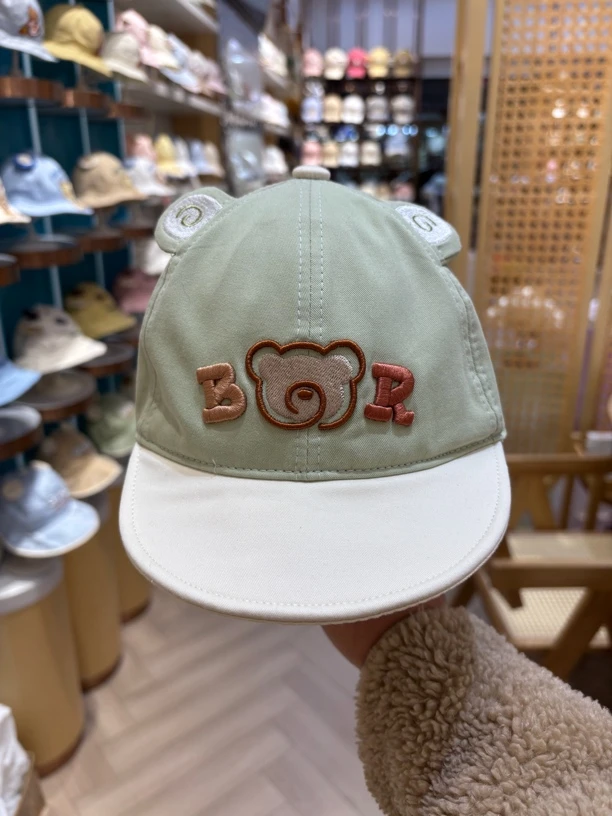 正品哆啦布丁62625小熊带舌帽男宝婴儿