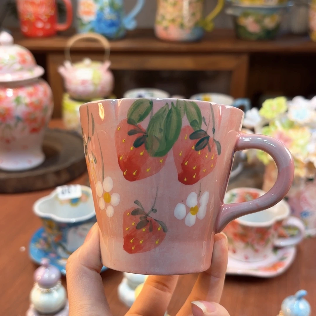 景德镇手绘高温釉下彩陶瓷茶具