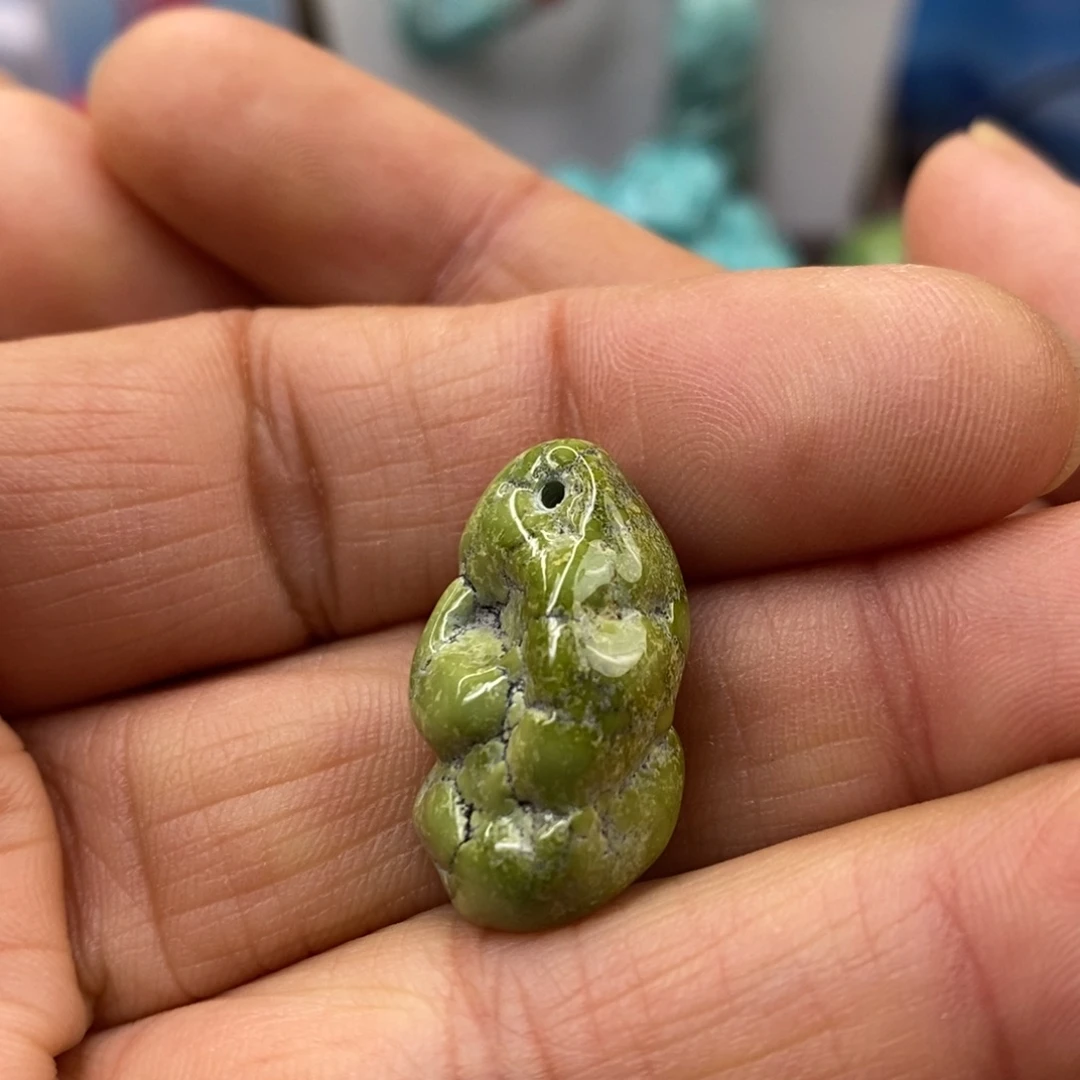 绿松石未镶嵌珠宝半成品