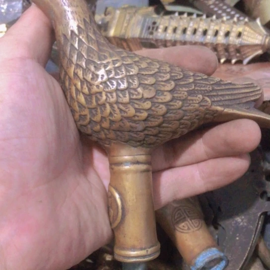 老***爷闪电购铜摆件工艺品