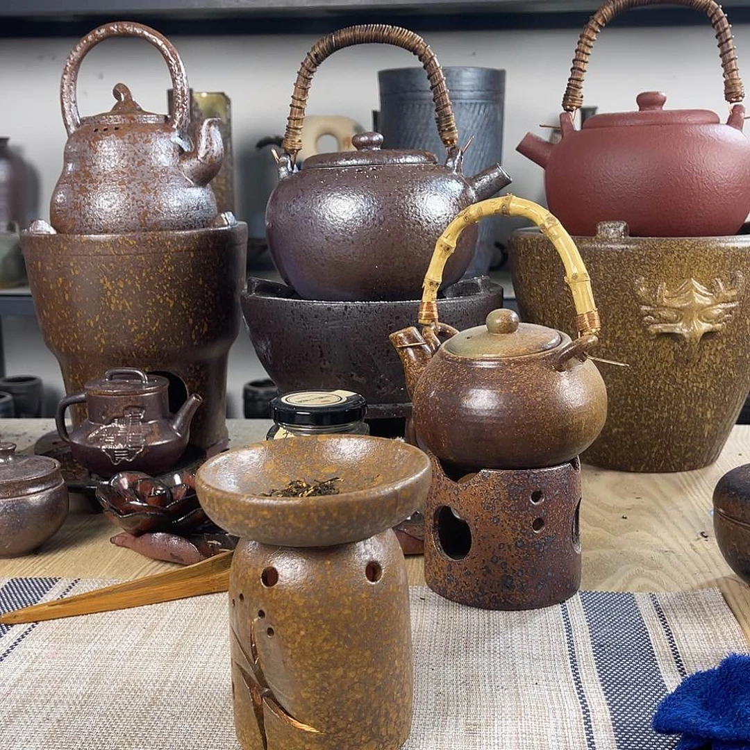 壶紫砂粗陶实用茶炉