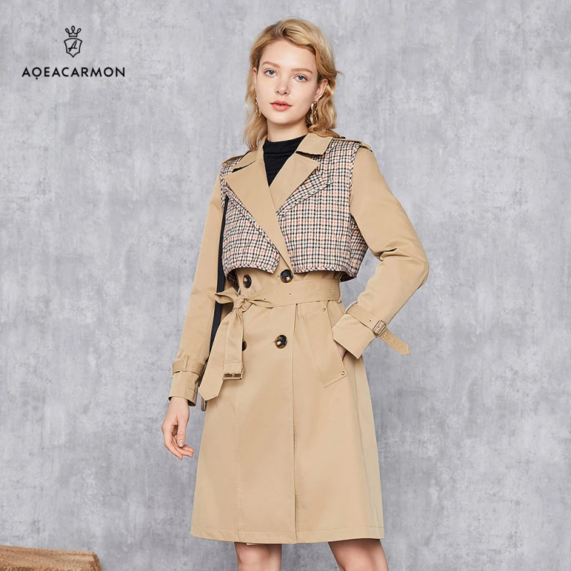 【粉丝专属】雅格上美 秋季女士风衣 A21QF32D16