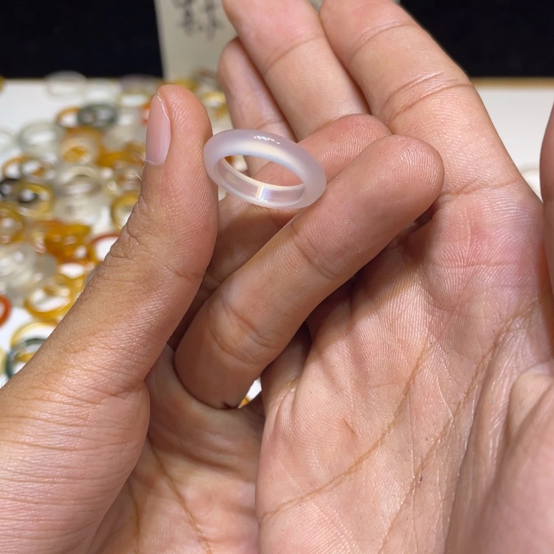 玛瑙/玉髓合金戒指530号港12 默认瑕疵