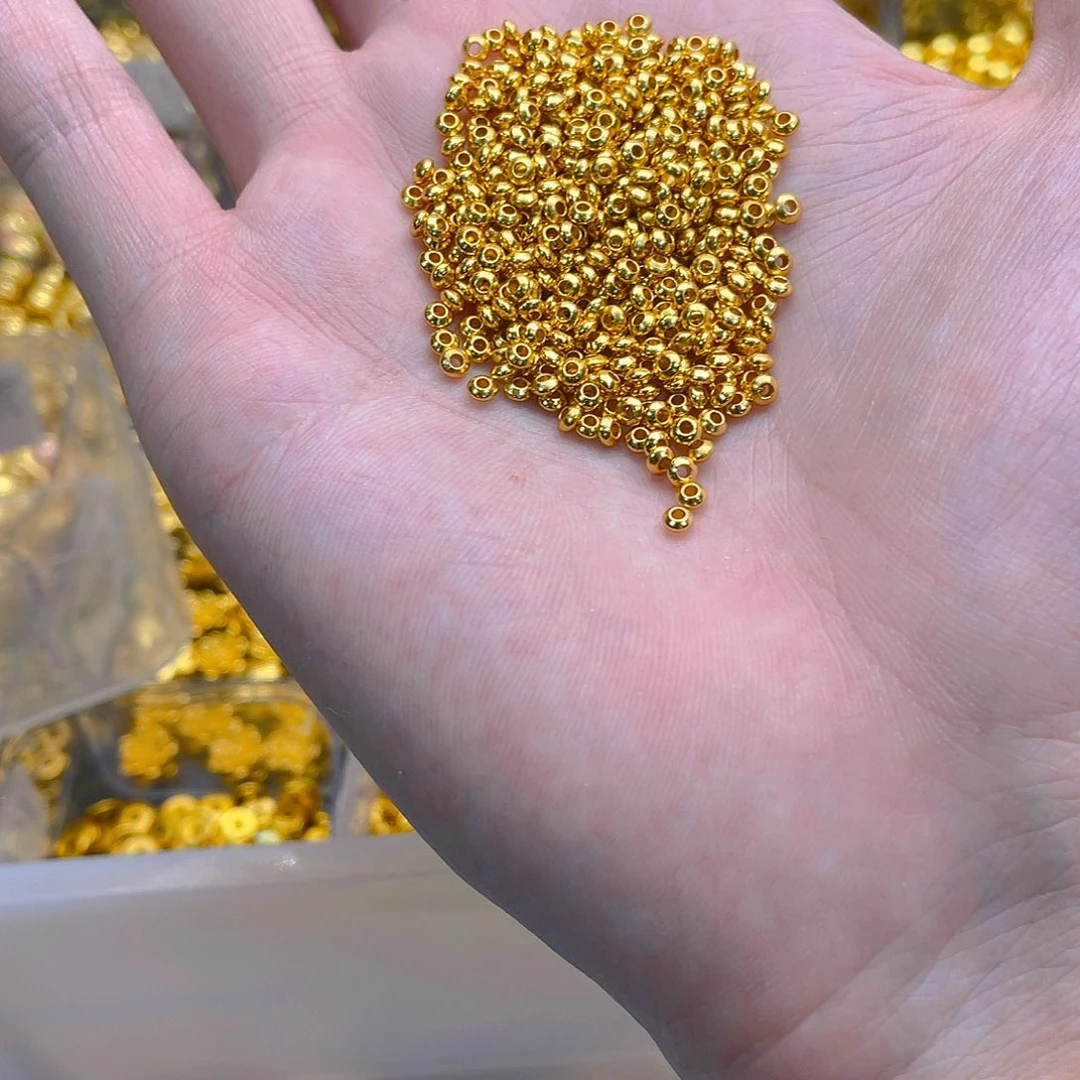 锆石铜合金算盘珠3mm10个