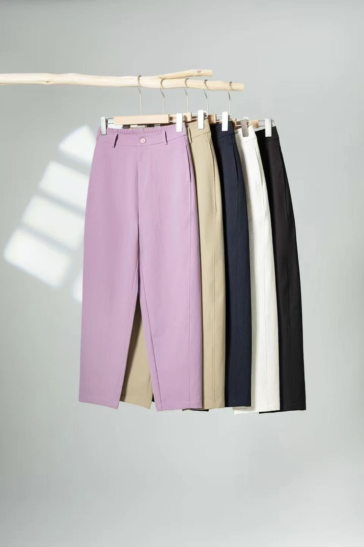 【达人专属】显瘦百搭夏季新款九分裤休闲裤镰刀裤潮流宽松时尚女