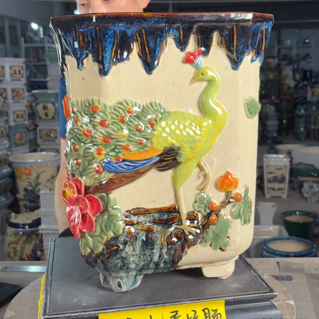 一风堂石湾花盆 内23*31