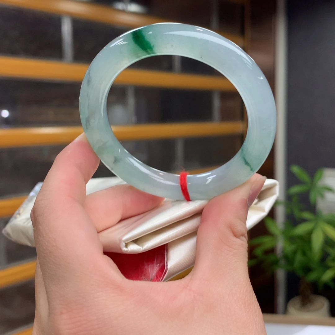 翡翠未镶嵌手镯51圆条