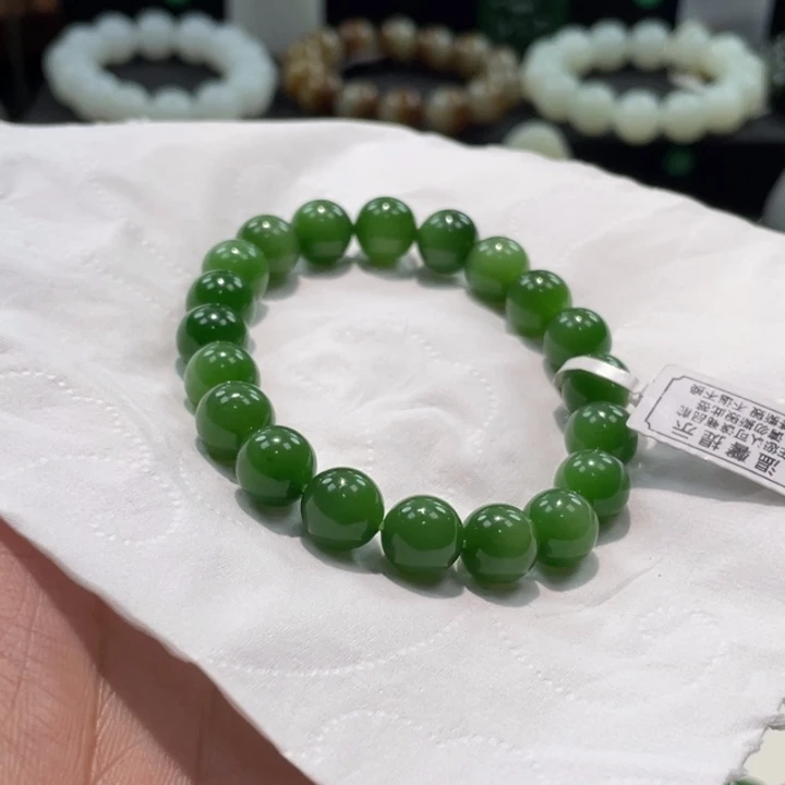 和田玉（碧玉）未镶嵌手串