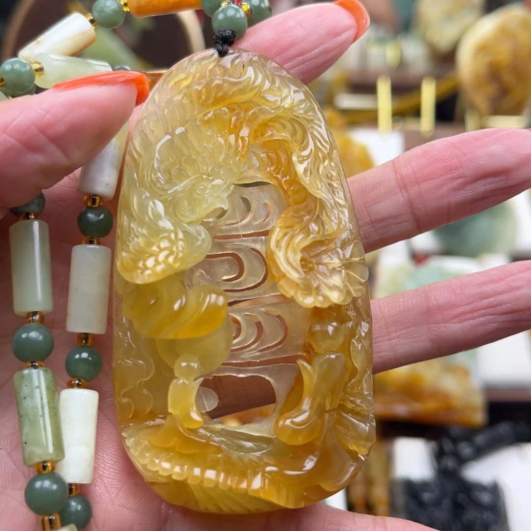 岫玉未镶嵌挂件挂件