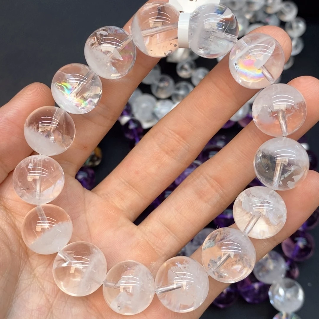 水晶手串未镶嵌9白幽灵16mm