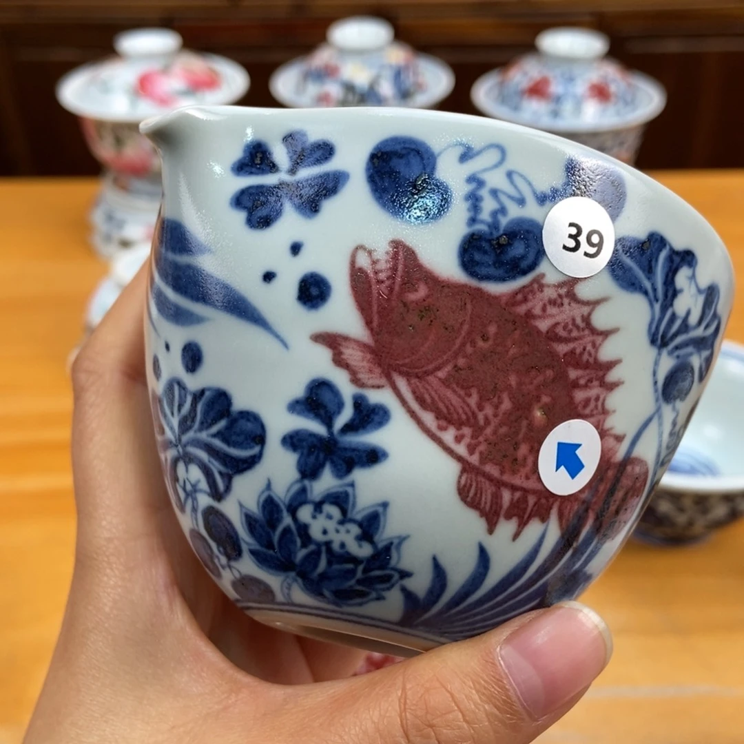 手绘现代茶具非古董