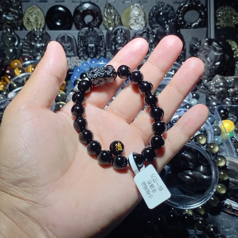 【闪购商品】黑曜岩手链未镶嵌广****发